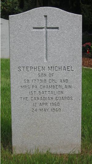 Headstone of Stephen Michael Chamberlain