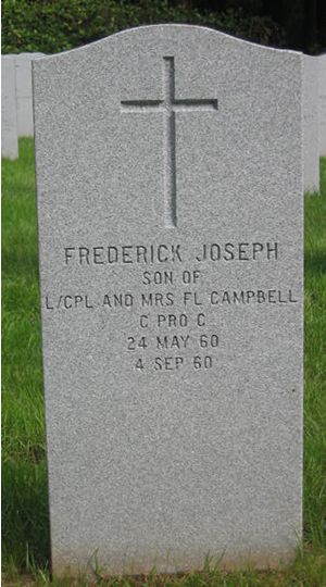 Headstone of Frederick Joseph Campbell