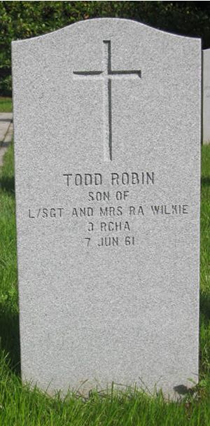 Pierre tombale de Todd Robin Wilkie