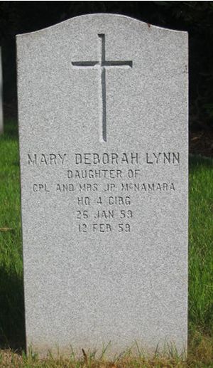 Headstone of Mary Deborah Lynn McNamara