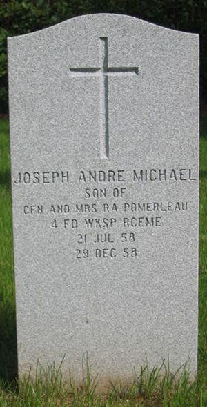 Pierre tombale de Joseph Andre Michael Pomerleau