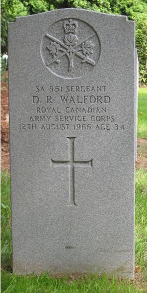 Pierre tombale de D. R. Walford