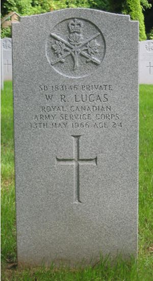 Pierre tombale de W. R. Lucas