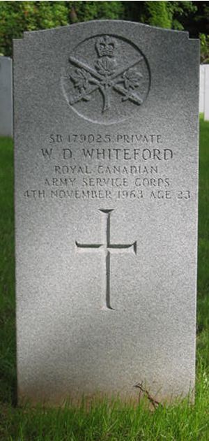 Pierre tombale de W. D. Whiteford