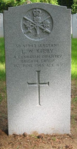 Pierre tombale de L. W. Kirby