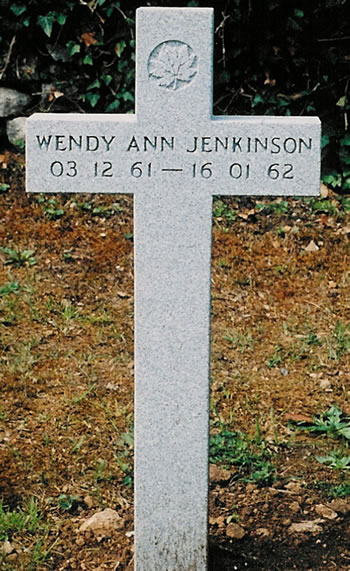 Pierre tombale de Wendy Anne Jenkinson
