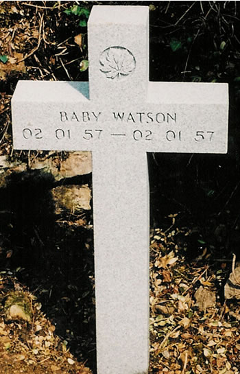 Pierre tombale de Baby Watson