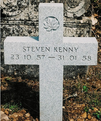 Headstone of Steven Howard Kenny