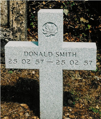Pierre tombale de Donald Smith