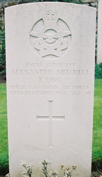 Headstone of Alexander Mitchell Laing