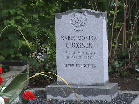 Pierre tombale de Karin Monika Grossek