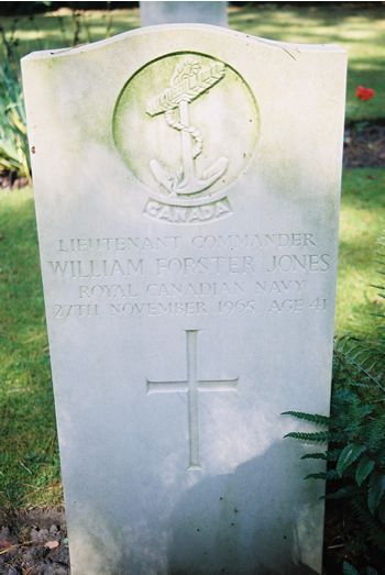 Pierre tombale de William Forster Jones