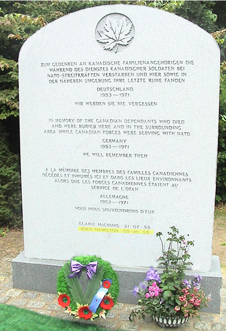 Headstone of Joan Isabel Hamilton