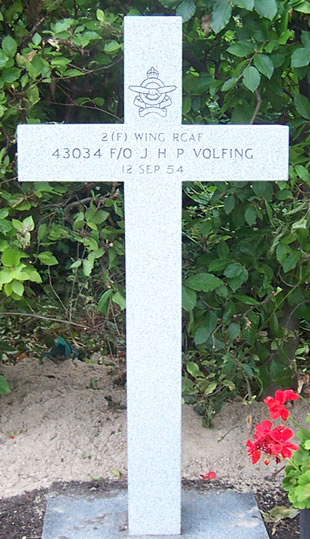 Headstone of J. H. P. Volfing