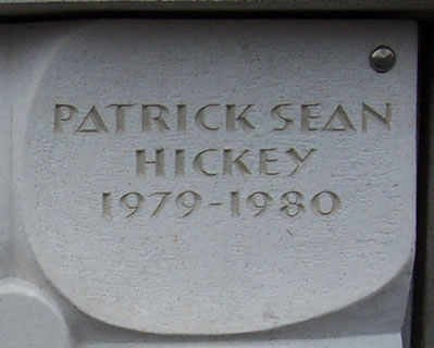 Pierre tombale de Patrick Sean Hickey