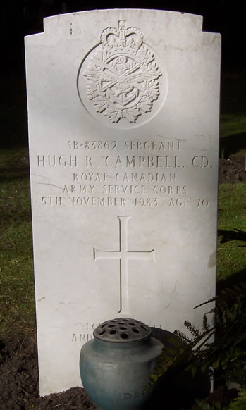 Pierre tombale de Hugh R. Campbell