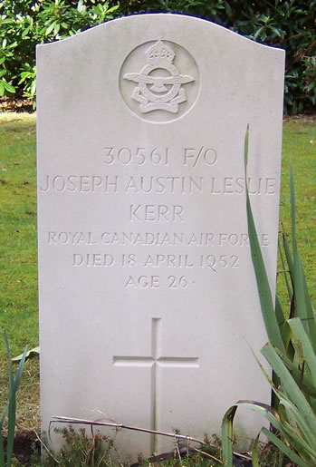 Headstone of Joseph Austin Leslie Kerr