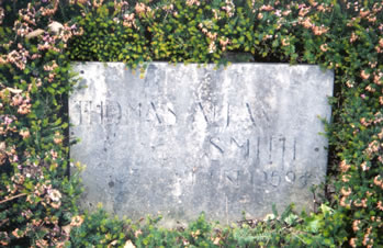 Pierre tombale de Thomas Allan Smith