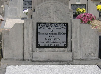 Headstone of Margaret Kathleen Mackin