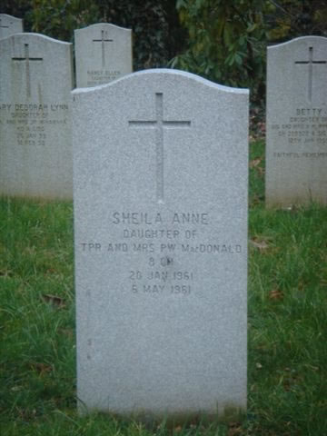 Headstone of Sheila Anne MacDonald