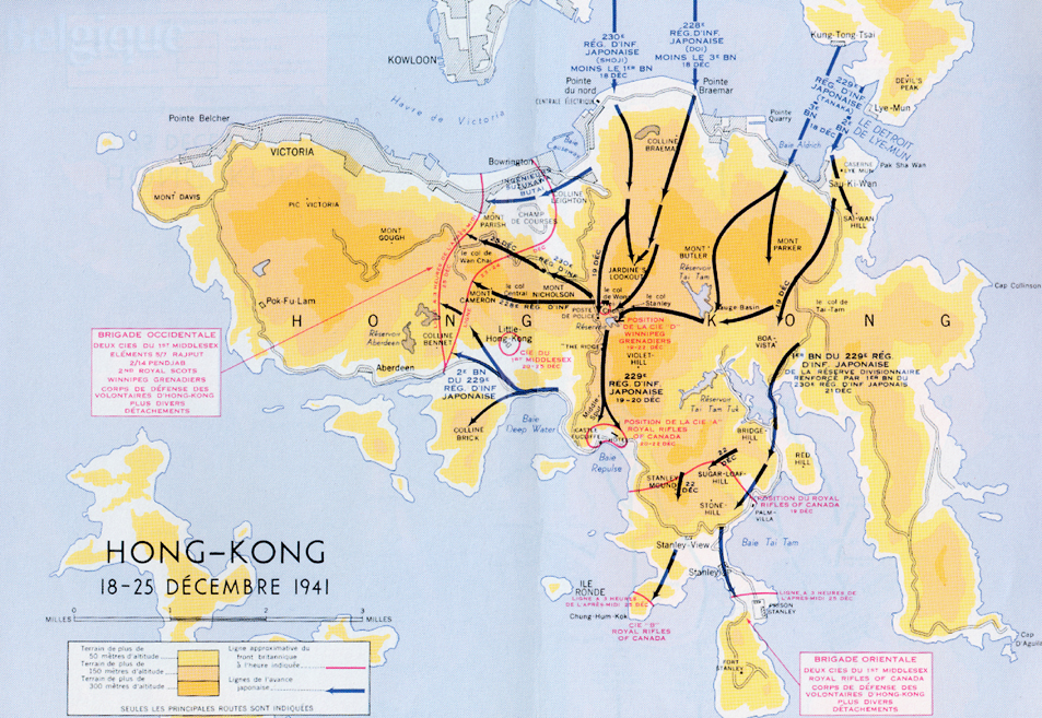 La carte de Hong Kong