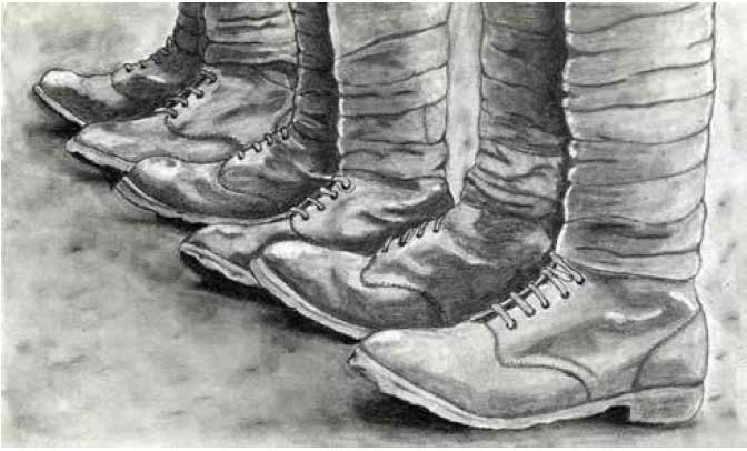 Illustration of Combat Boots