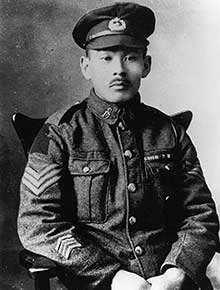 Sergeant Masumi Mitsui during the First World War.