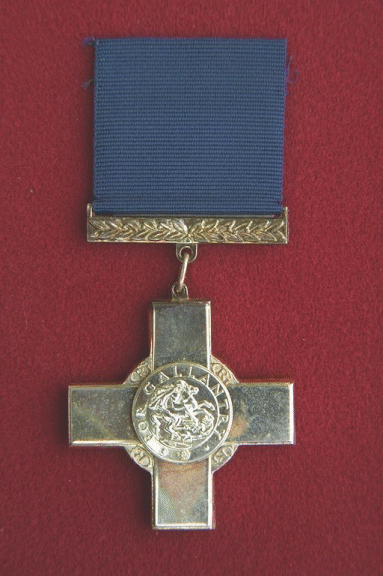 George Cross.  A silver Geneva Cross, 1.8 inches wide.