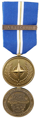 Article 5 NATO Medal for Operation 