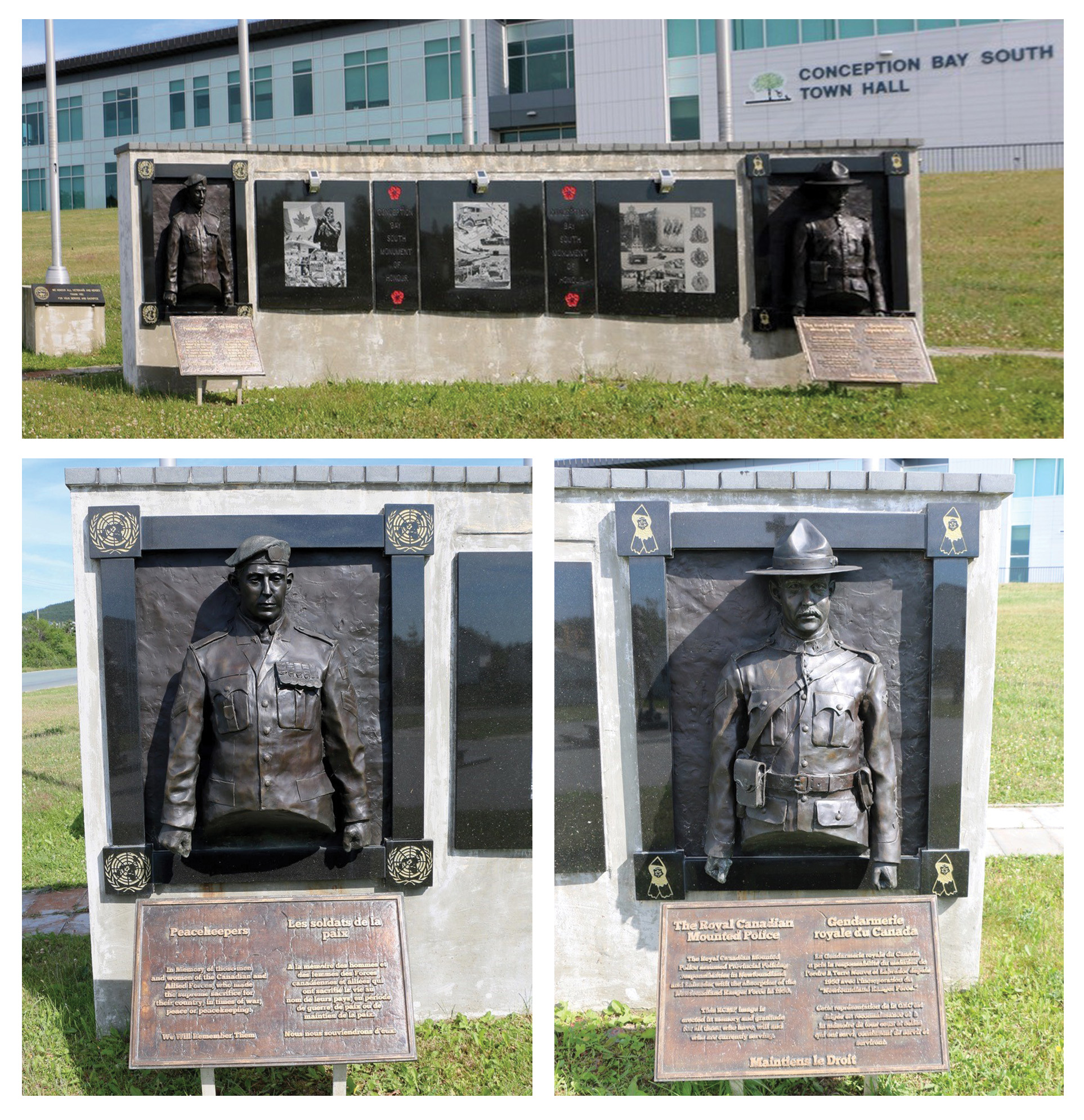 Wall, Peacekeepers and RCMP plaques