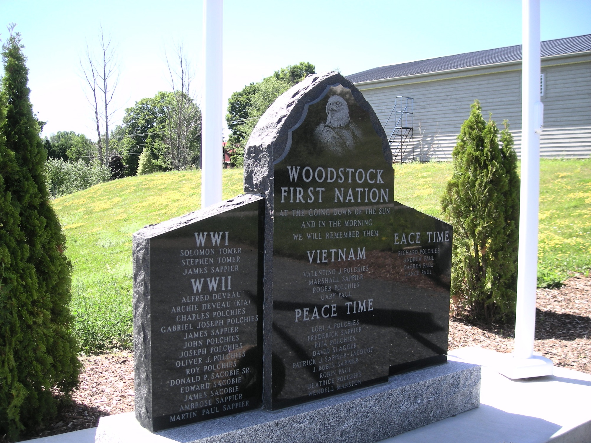 Monument commémoratif de guerre de la Première Nation de Woodstock