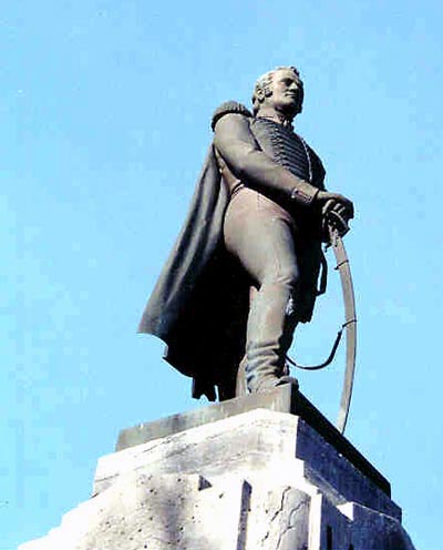 statue (left side)