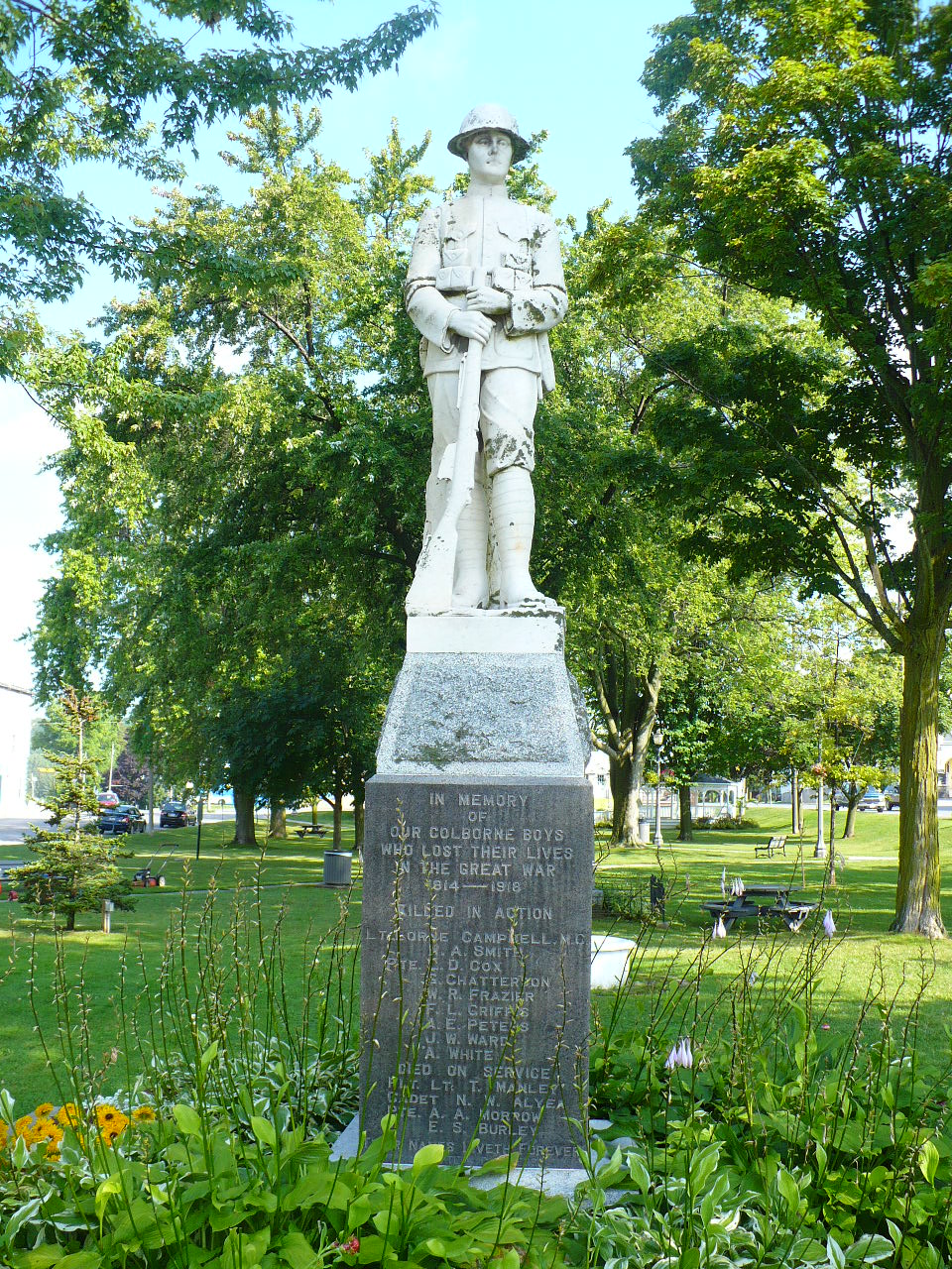 Cénotaphe commémoratif de la Première Guerre mondiale de Colborne