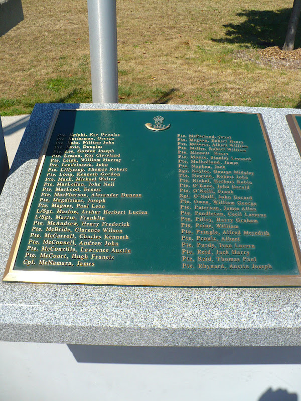 Royal Hamilton Light Infantry plaque