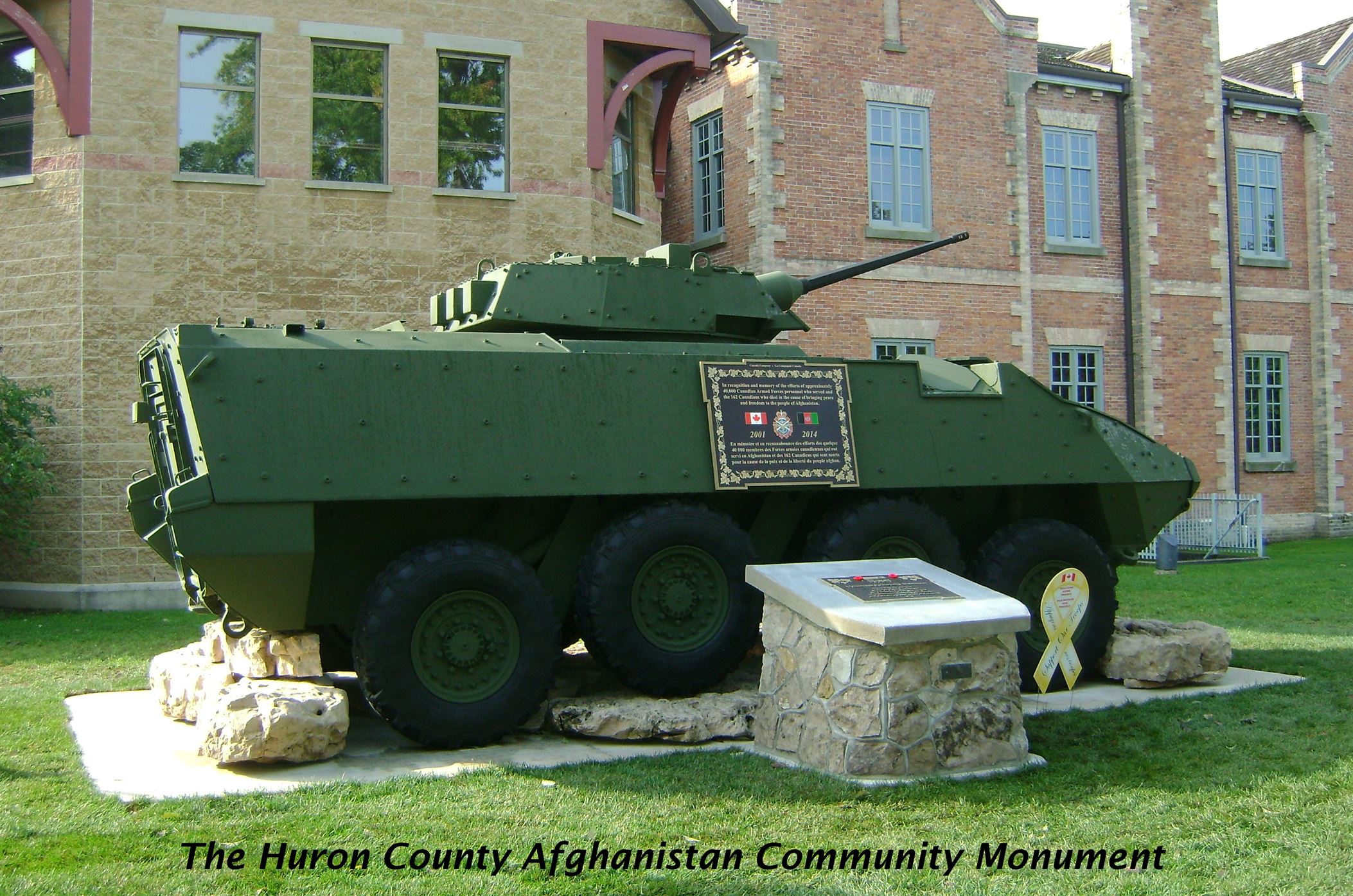 Huron County Afghanistan Community Monument Goderich Ontario