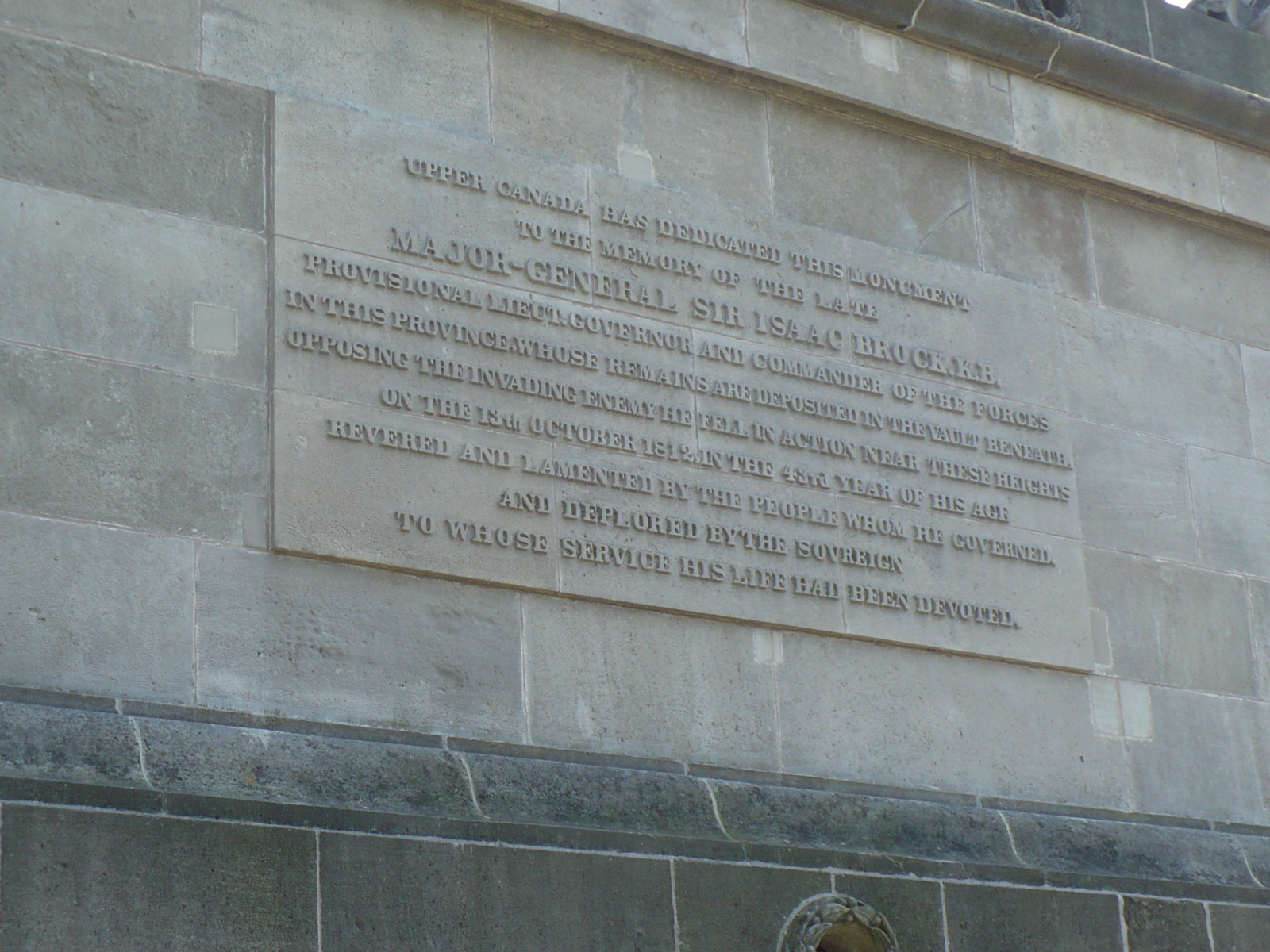 right side inscription