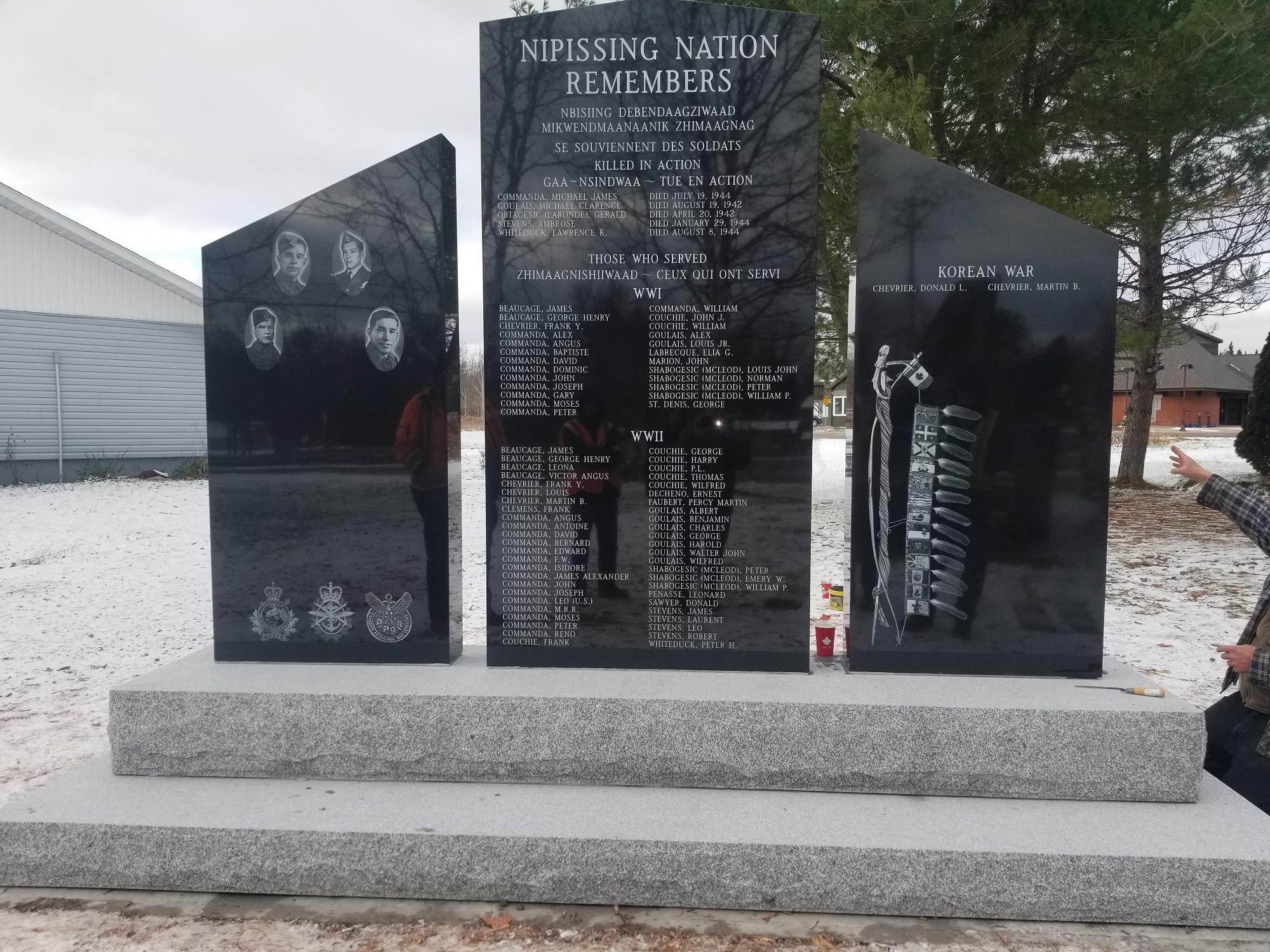 Nipissing First Nation Cenotaph