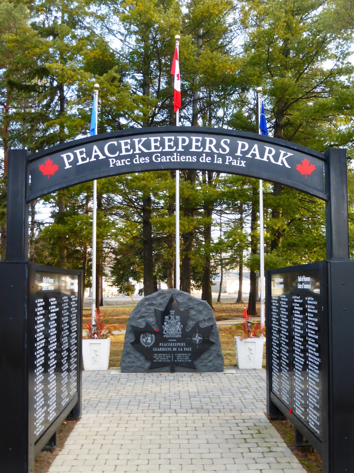 Peacekeepers Park entrance