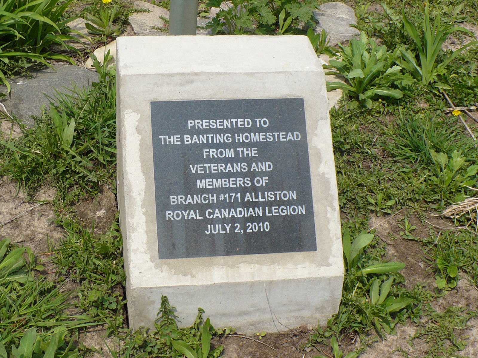 dedication plaque
