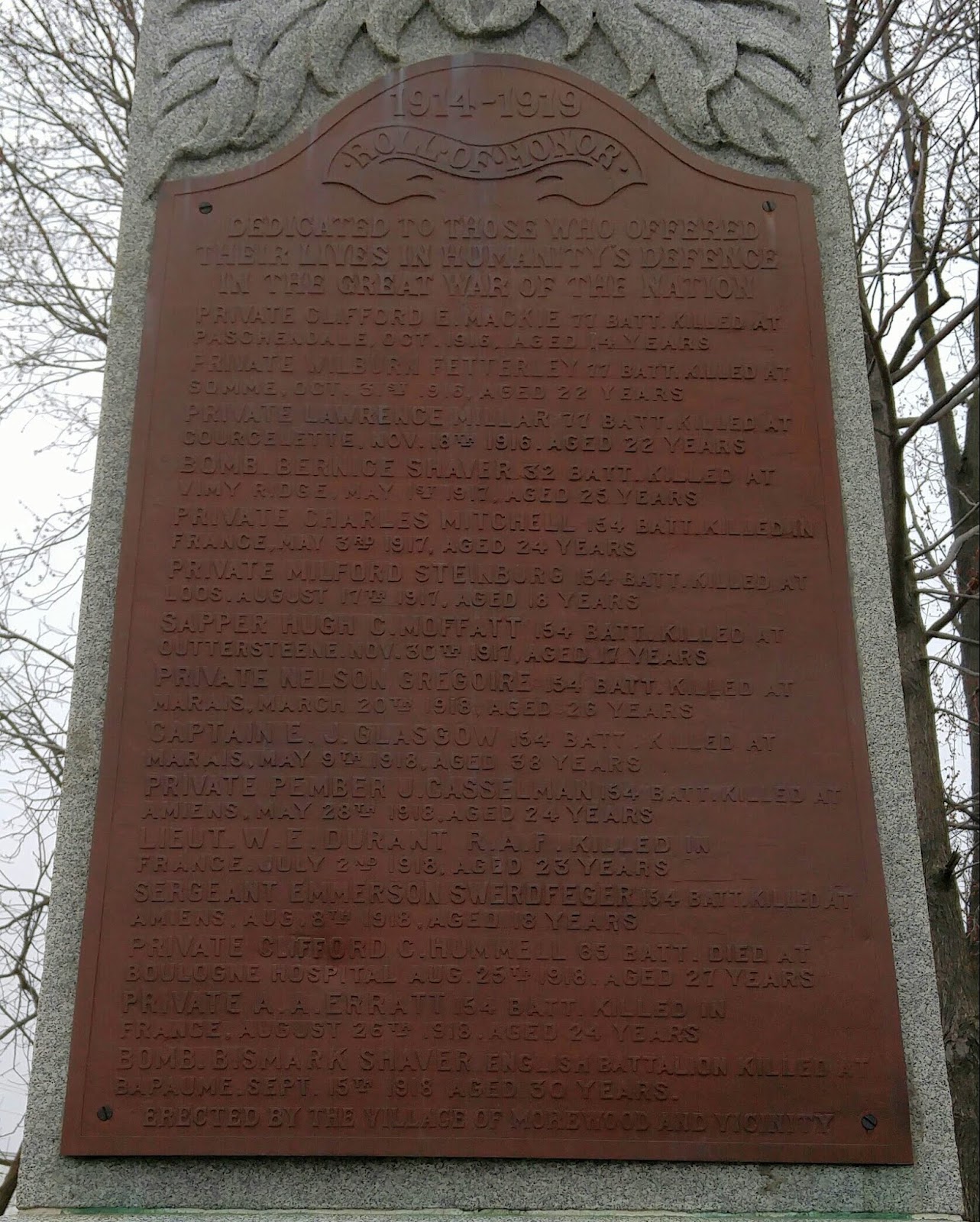 plaque inscription