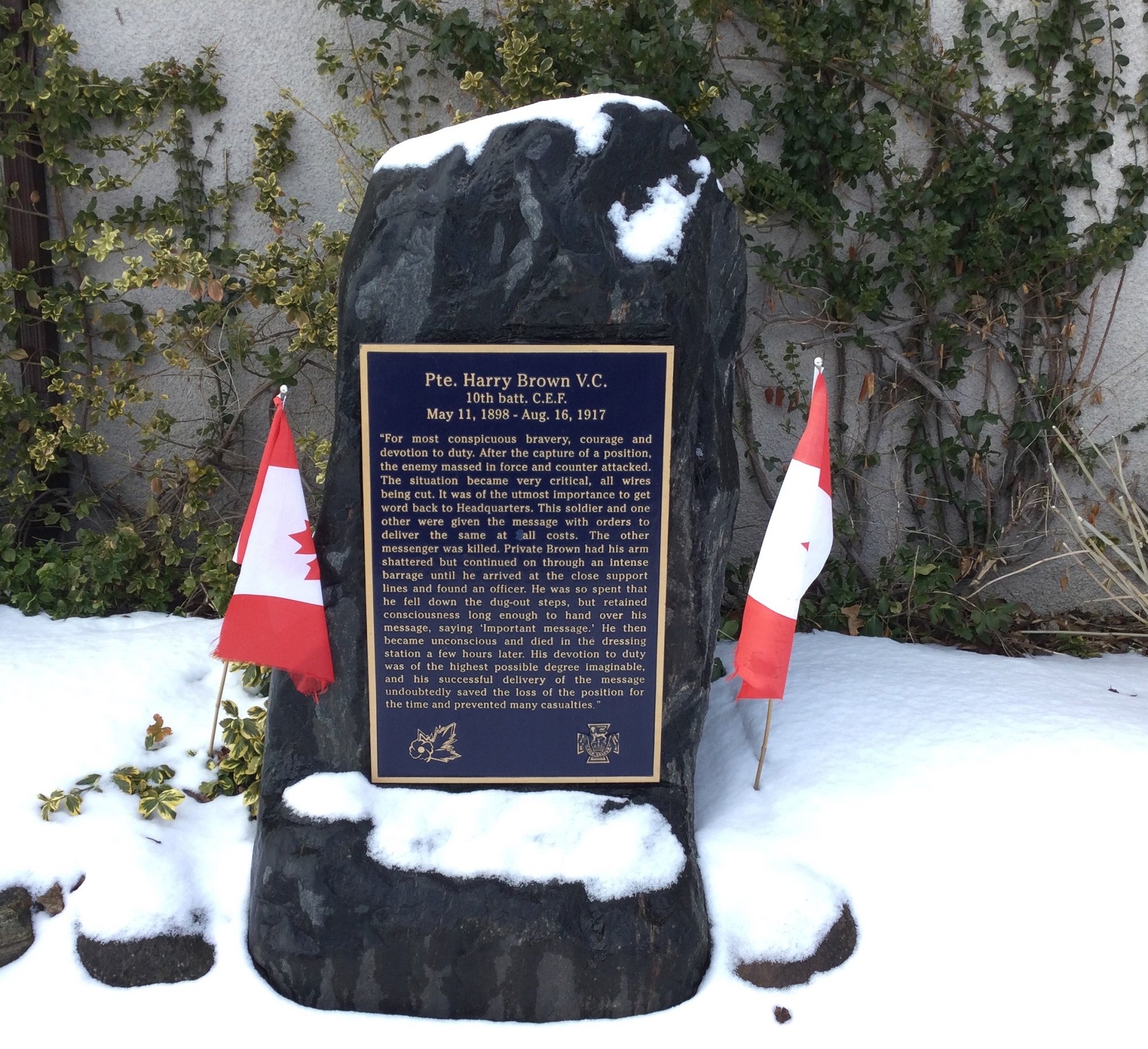 Mémorial du soldat Harry Brown, VC