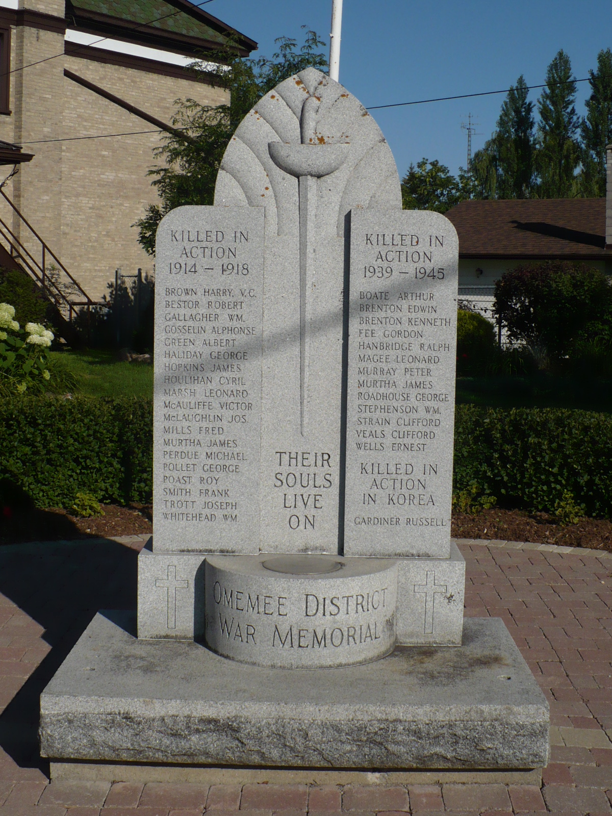 Monument commémoratif de guerre du district d’Omemee