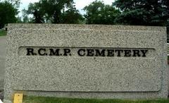 RCMP Cemetery plaque