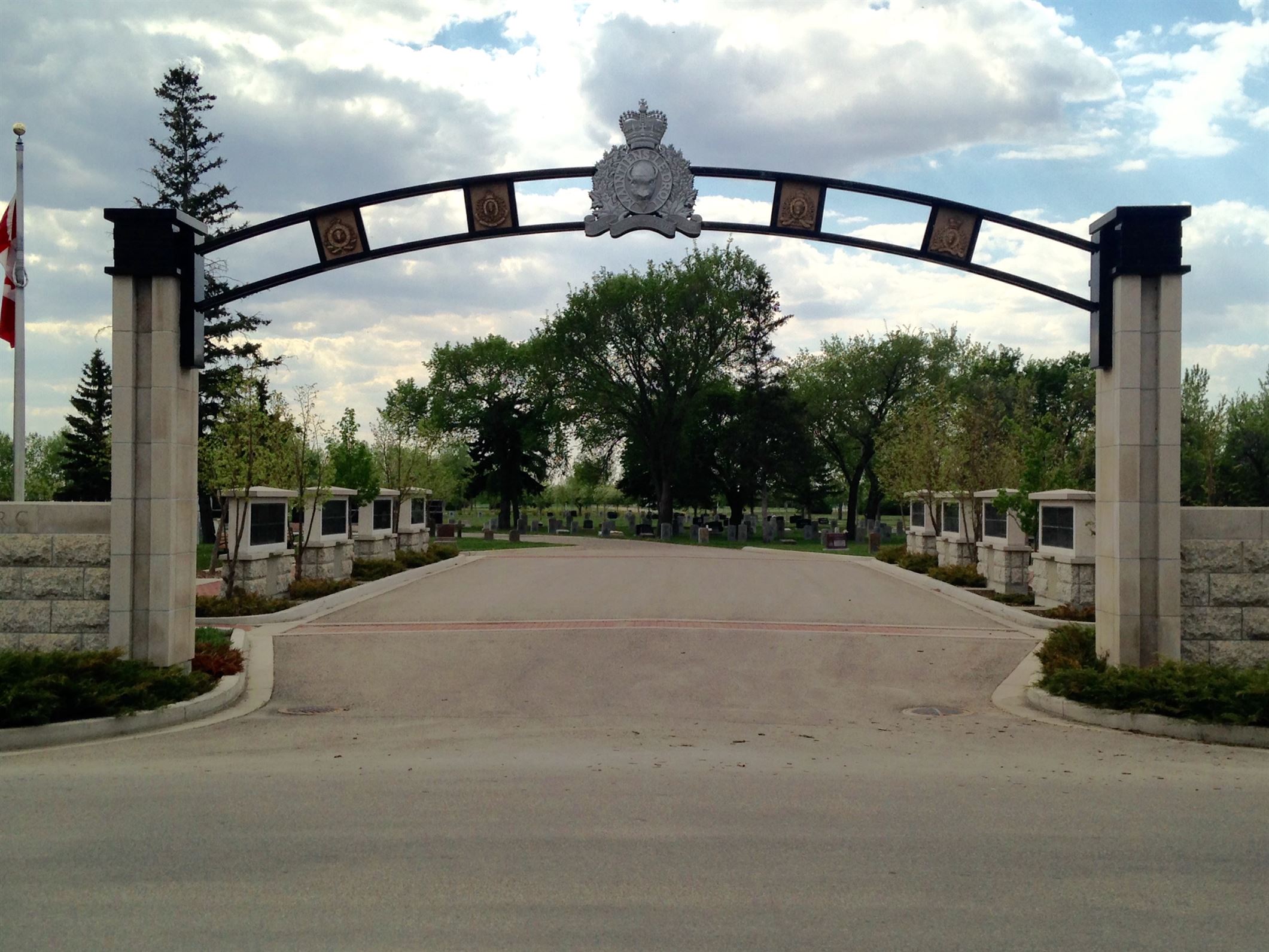 RCMP Cemetery entrance