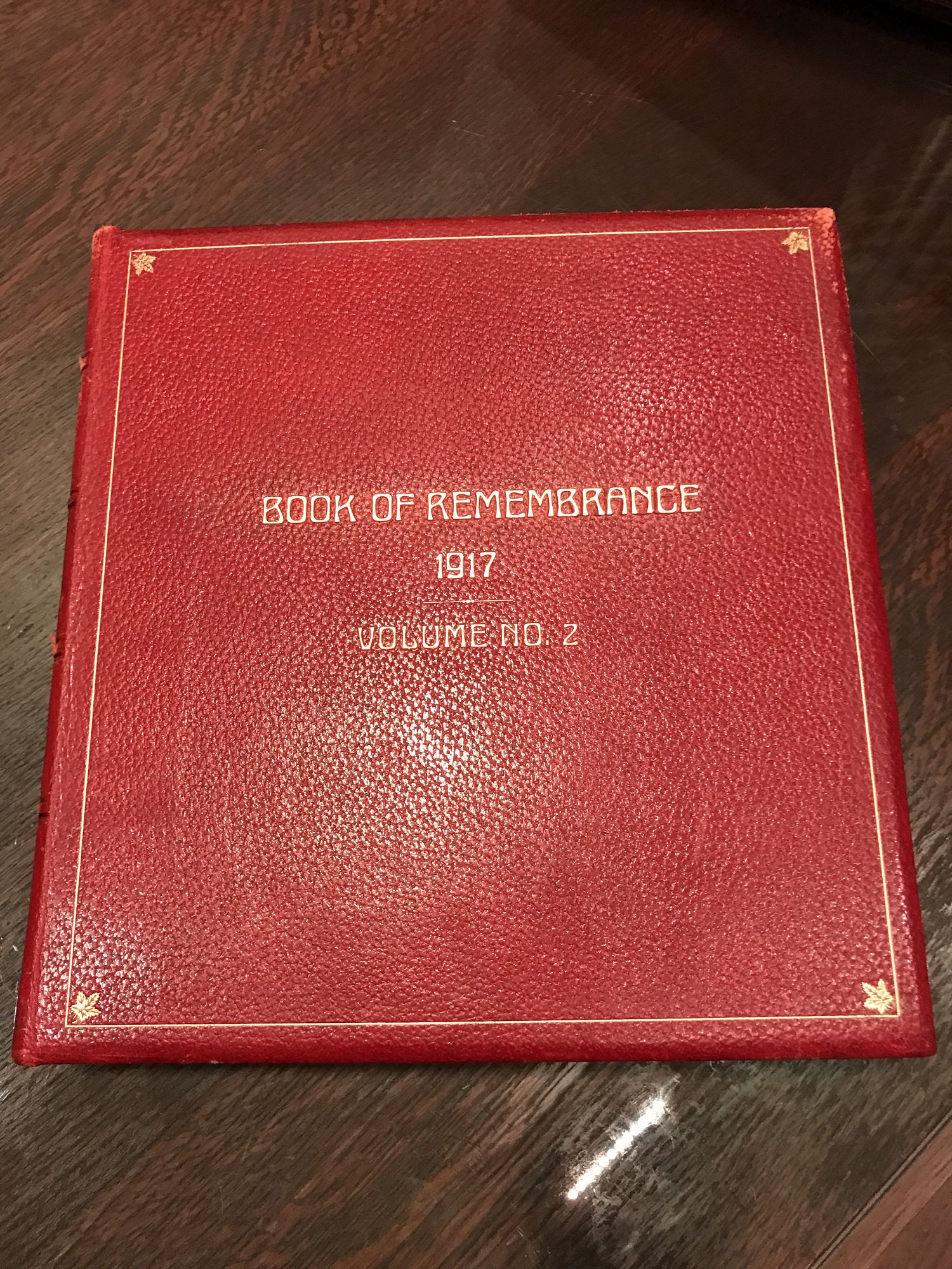 First World War Book of Remembrance, 1917