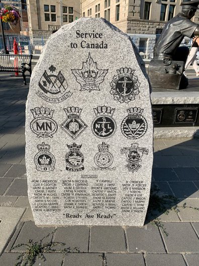 Service to Canada stone