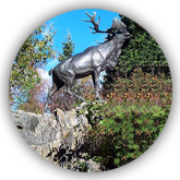 caribou statue