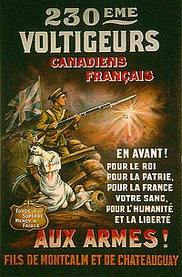 230ème Voltigeurs, Canadiens-français, aux armes!