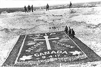 Mémorial aux hommes de la 2e Division du Canada qui ont péri à la crête de Vimy.
