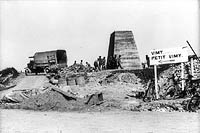 Canadian Artillery Memorial at Les Tilleuls Crossroads, Vimy Ridge, January 1918.